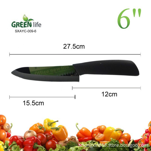 Mirror Polish,1-Piece 6" modern kitchen design ceramic chef knife with soft handle,2015 new china products for sale,chef knife